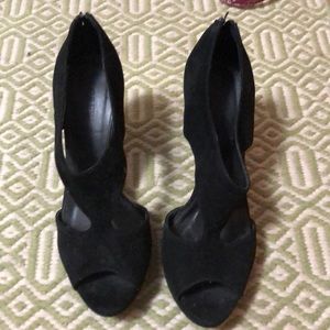 Black j crew heels size 9